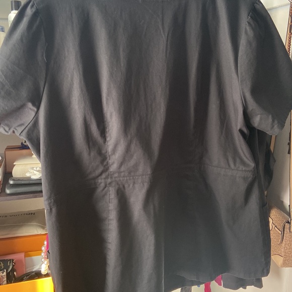 Jaanuu peplum top with gold zipper. - Picture 6 of 7